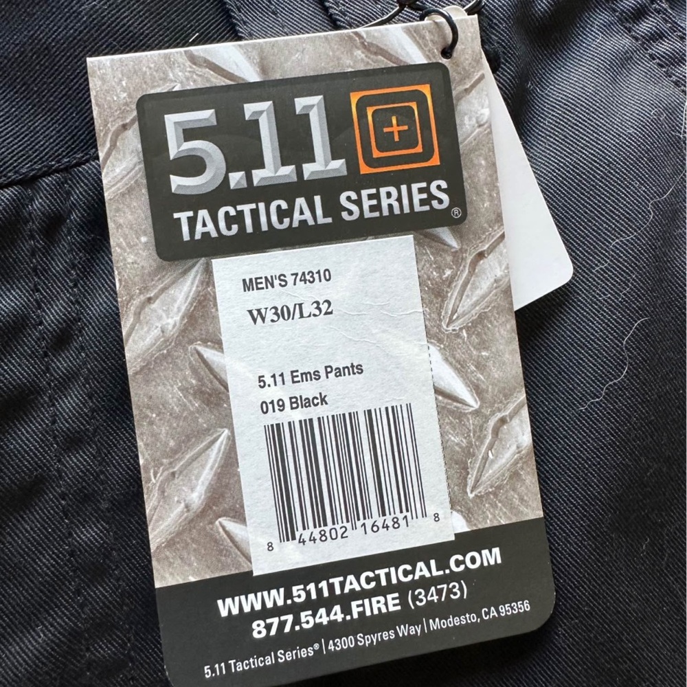 New 5.11 EMS Black Pants 30x32 - Picture 3 of 3